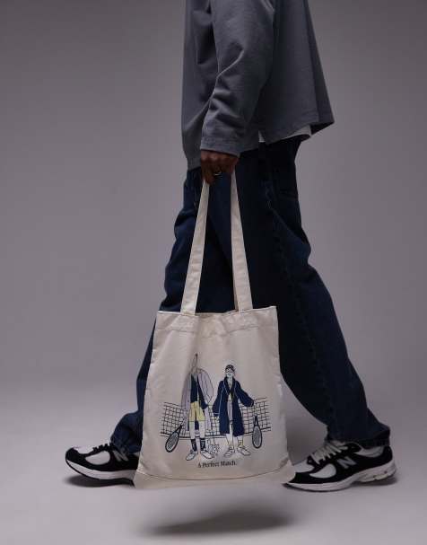 New Balance 'Tennis' graphic tote bag in canvas - view 1