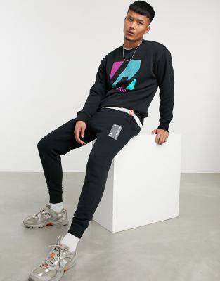 new balance sweatpants black