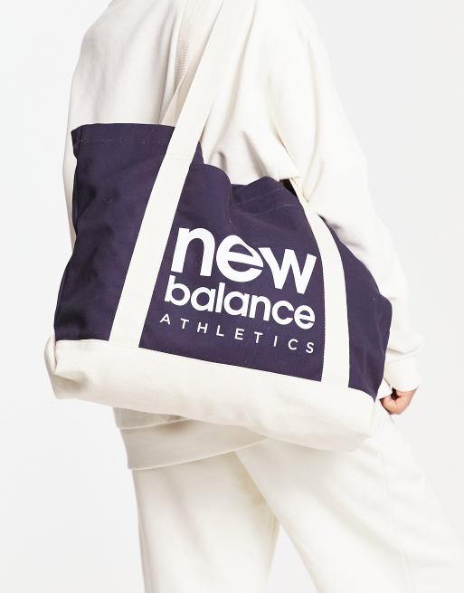 New Balance tote bag in navy ASOS