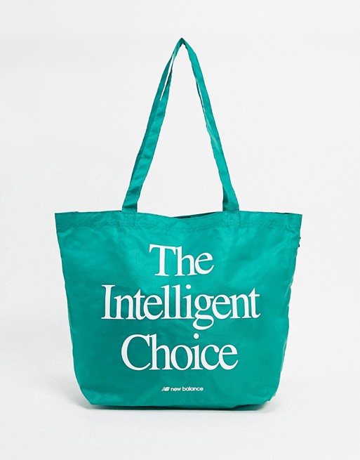 New Balance tote bag in teal