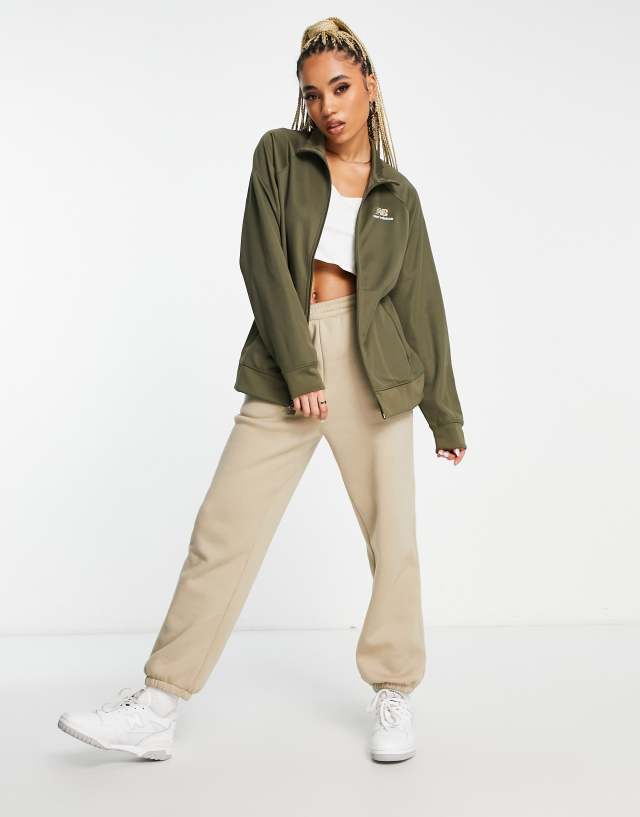 New Balance - track jacket in khaki