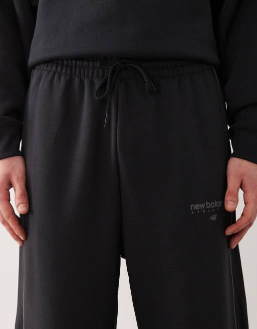 New Balance - Trackside - Broek van fleece in zwart, 4 van 5