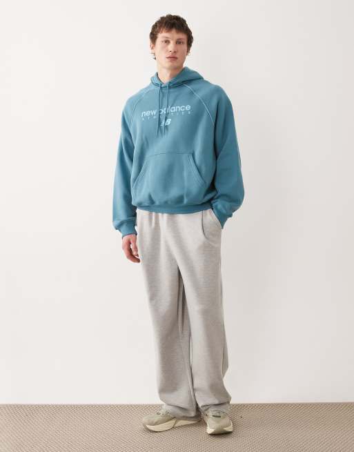 New Balance - Trackside - Fleece hoodie in blauw, 2 van 5