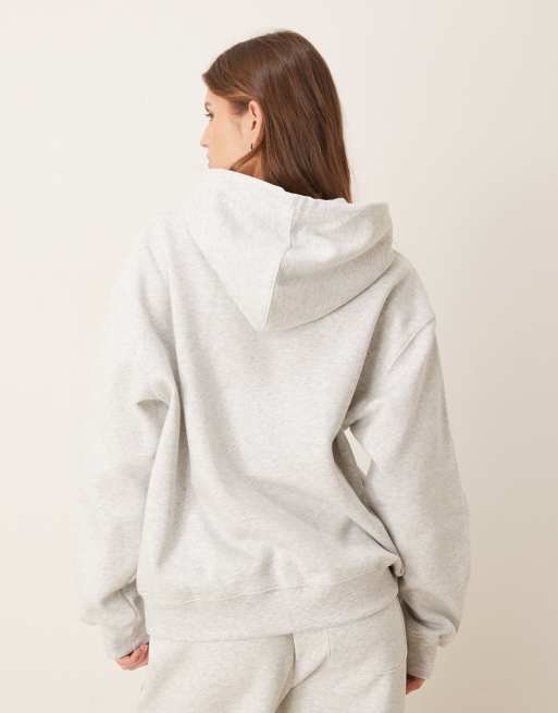 New Balance Trackside fleece hoodie in grey, 4 of 4