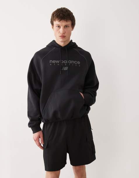 New Balance - Trackside - Fleece hoodie in zwart - view 1