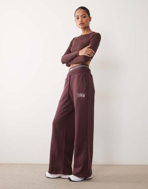 New Balance Trackside fleece pant in cherry leather - view 1
