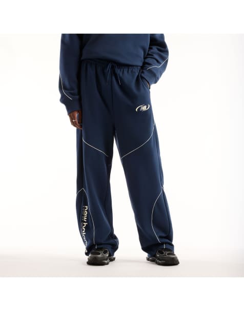 New Balance Trackside french terry pant in nb navy - view 1