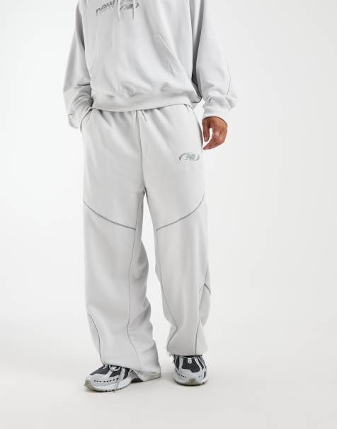 New Balance trackside french terry track pant in grey - view 1