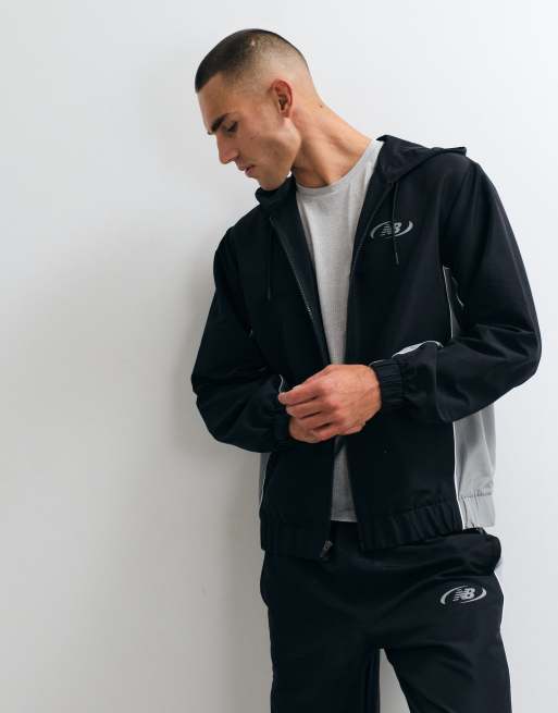 New Balance - Trackside - Jack van geweven stof in zwart, 5 van 5