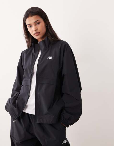 New Balance – Trackside – Jacke aus Webstoff in Schwarz - view 1