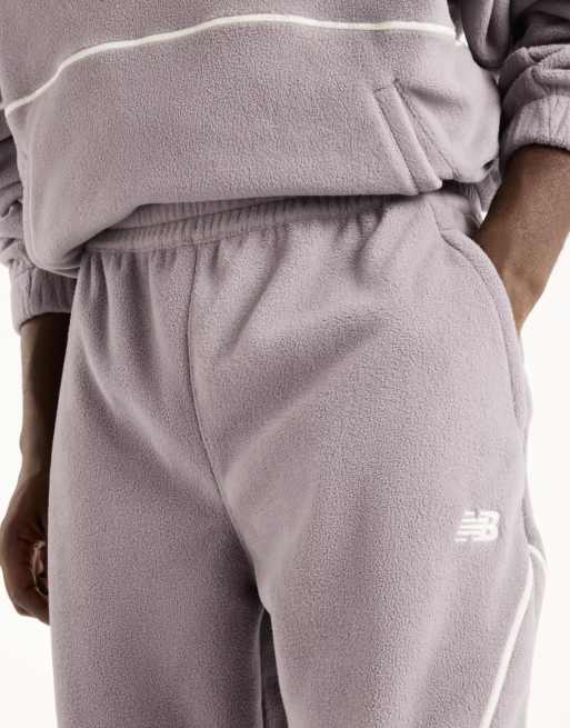 New Balance Trackside jogging en polaire gris off-line, 3 de 4