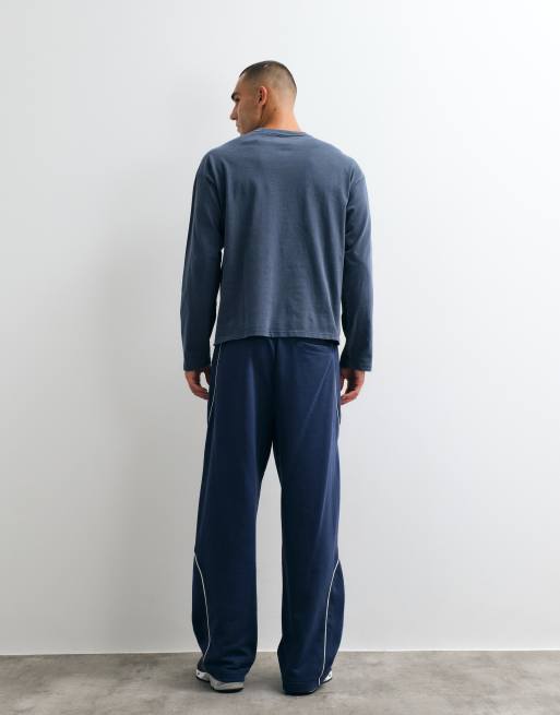 New Balance - Trackside - Pantalon en tissu éponge - Bleu marine Nb, 4 de 5