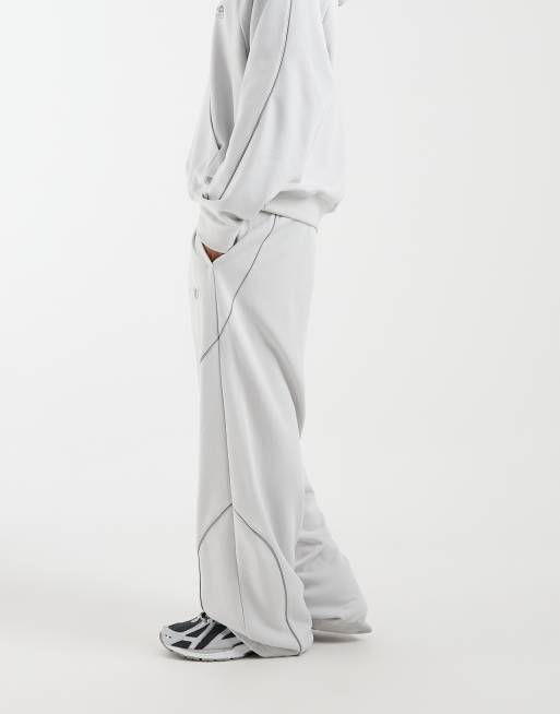 New Balance - Trackside - Pantaloni sportivi in spugna grigi, 4 di 5