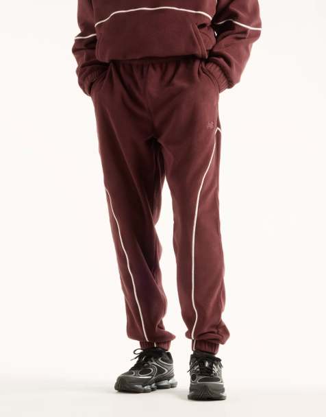 New Balance Trackside polar fleece jogger in cherry leather - view 1