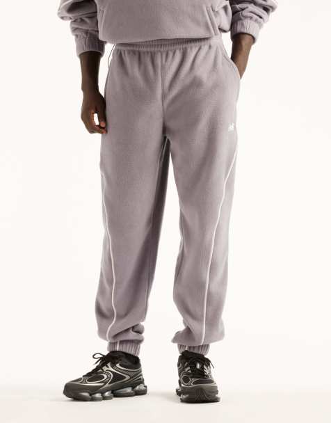 New Balance Trackside polarfleece jogger in off-line grijs - view 1