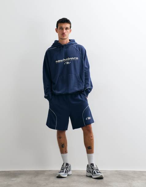 New Balance Trackside short van French terry van 7 inch in marineblauw - view 1