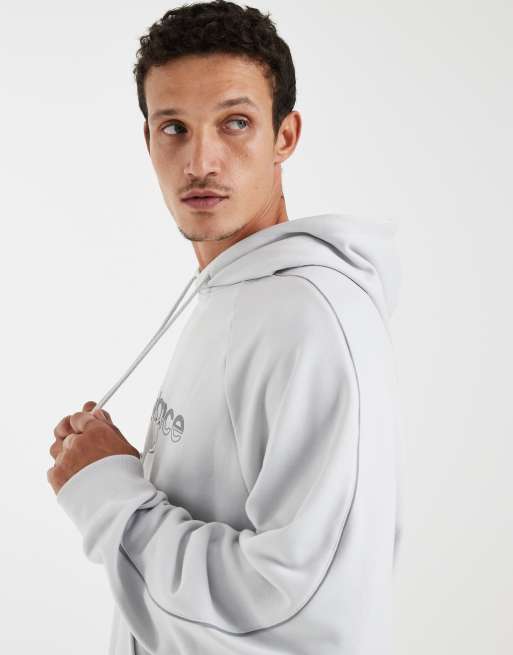 New Balance - Trackside - Sudadera gris con capucha de felpa de rizo, 5 de 5