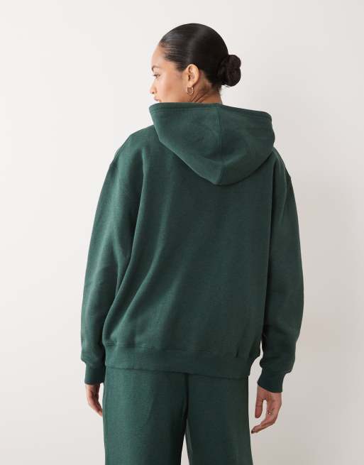 New Balance - Trackside - Sweat à capuche en polaire - Vert chiné, 4 de 4