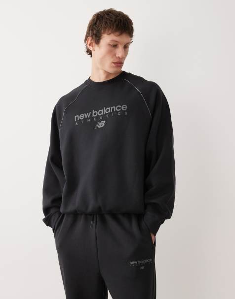 New Balance - Trackside - Sweat ras de cou en polaire - Noir - view 1