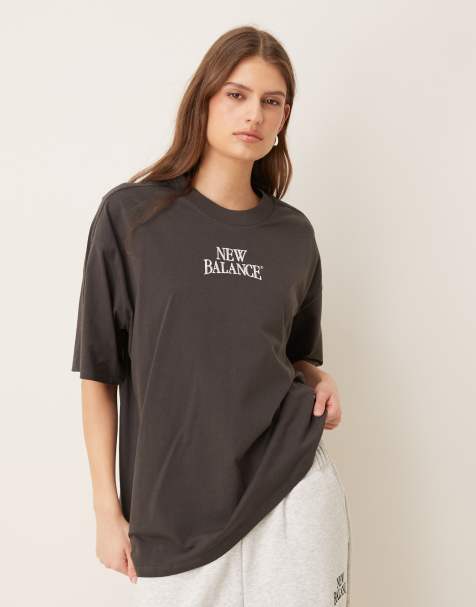 New Balance - Trackside - T-shirt oversize - Noir - view 1