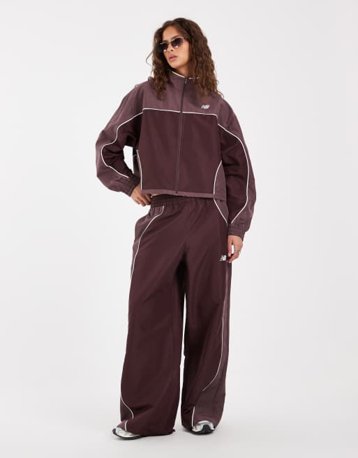 New Balance trackside woven jacket in brown, 2 of 4