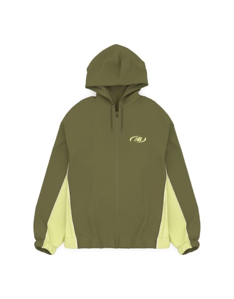 New Balance Trackside woven jacket in sport green - view 1