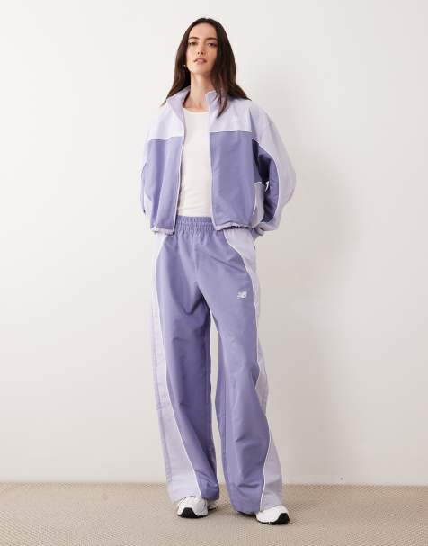 New Balance Trackside woven pant in dark smoked violet - view 1