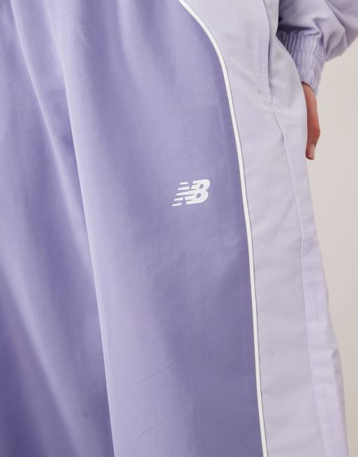 New Balance Trackside woven pant in dark smoked violet, 4 of 4
