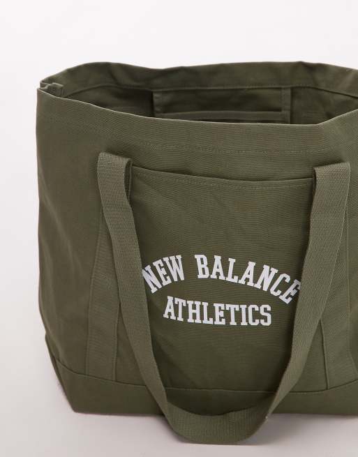 New Balance – Tragetasche aus Canvas in Khaki, 4 von 4