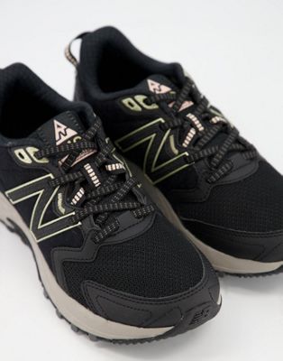 new balance trail 410 trainers in triple black