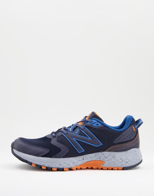 New Balance Trail 410 trainers in blue and grey ASOS