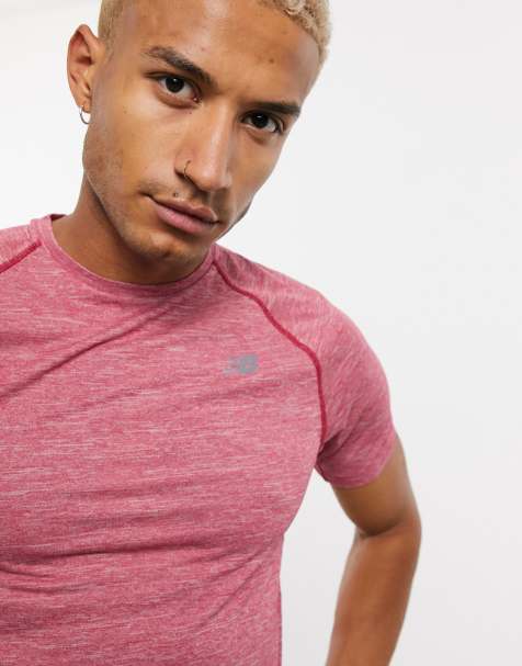 New Balance Training Tenacity logo t-shirt in red - view 1