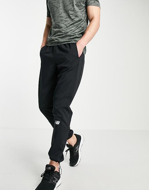 New Balance Training tenacity woven joggers in black New Balance Training tenacity woven joggers in black