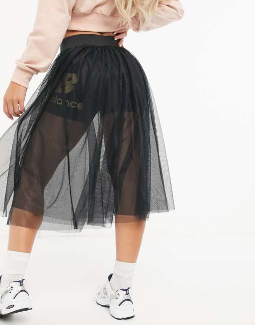 Black tulle skirt outlet adidas