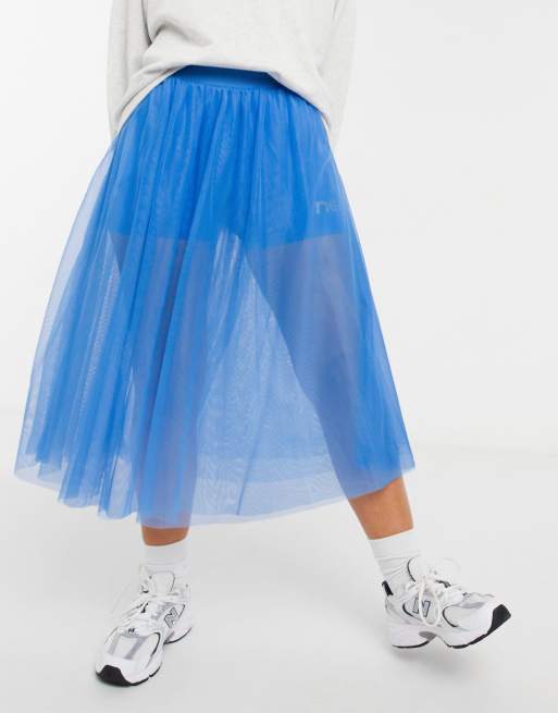 Adidas tulle skirt store blue