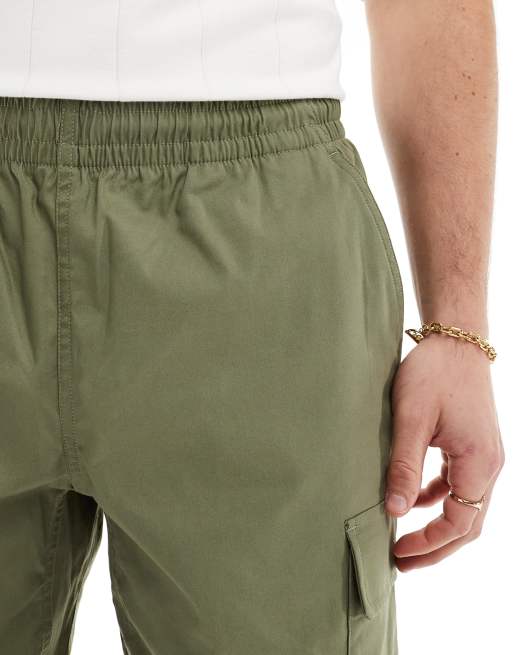 New Balance twill cargo joggers in green, 5 of 5