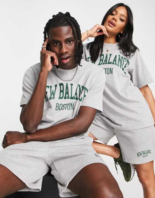 New Balance unisex collegiate t-shirt in gray