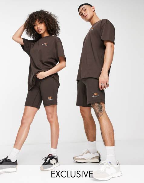 New Balance Unisex jersey shorts in brown - view 1