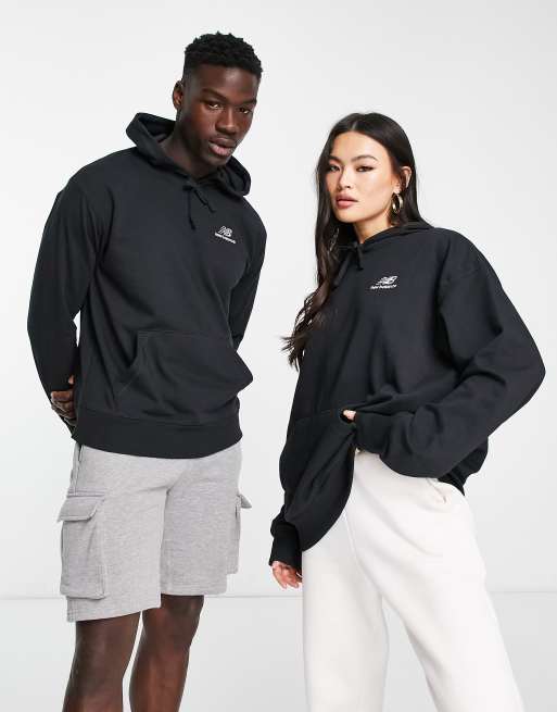 New Balance – Unisex-Kapuzenpullover in Schwarz mit Logo, 4 von 4
