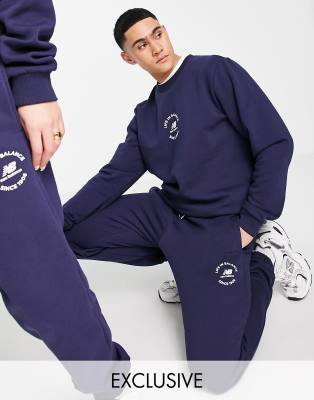 New Balance unisex life in balance joggers in navy   - ASOS Price Checker