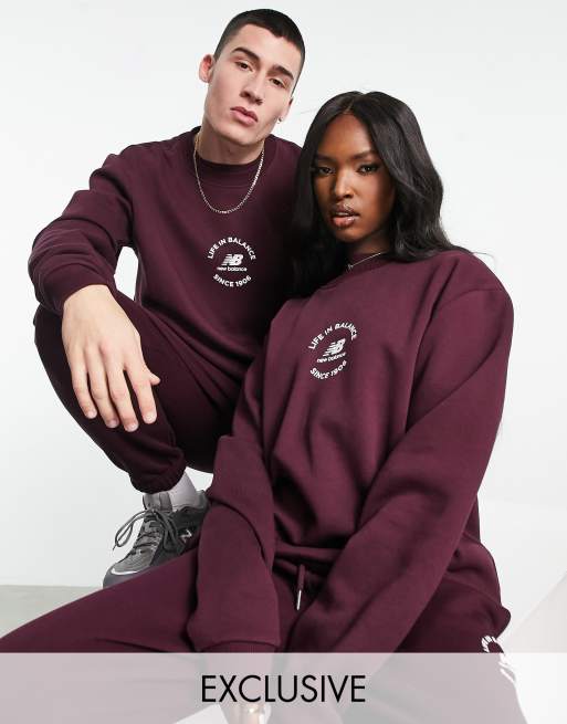 Burgundy new balance asos sale