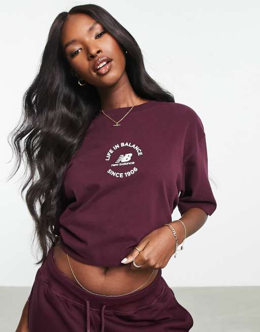 Burgundy new store balance shirt