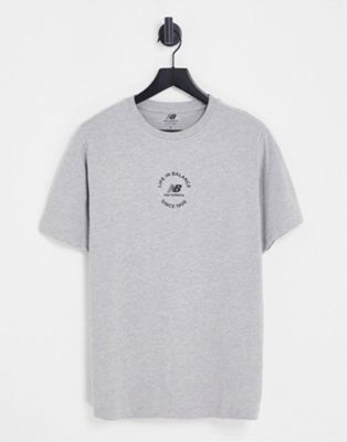New balance unisex life in balance t-shirt in grey