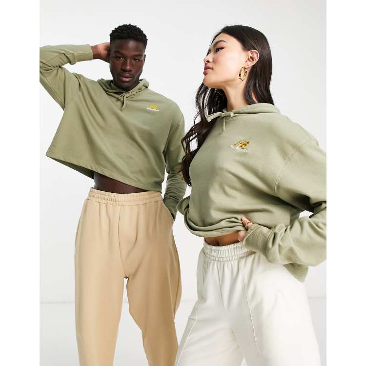 New balance crop hoodie sale