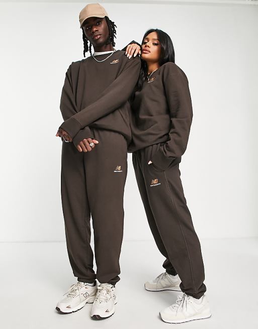 brown sweatpants style