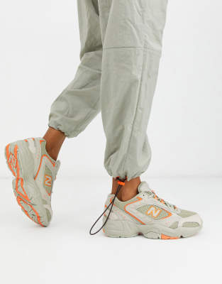 new balance 452 grey orange