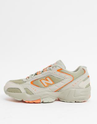 new balance orange grau