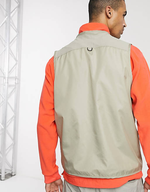 New Balance Utility Pack gilet in stone exclusive to ASOS