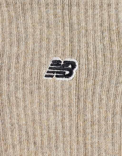 New Balance vardagsstrumpor i trepack i beige, benvit och vinröd, 3 av 3