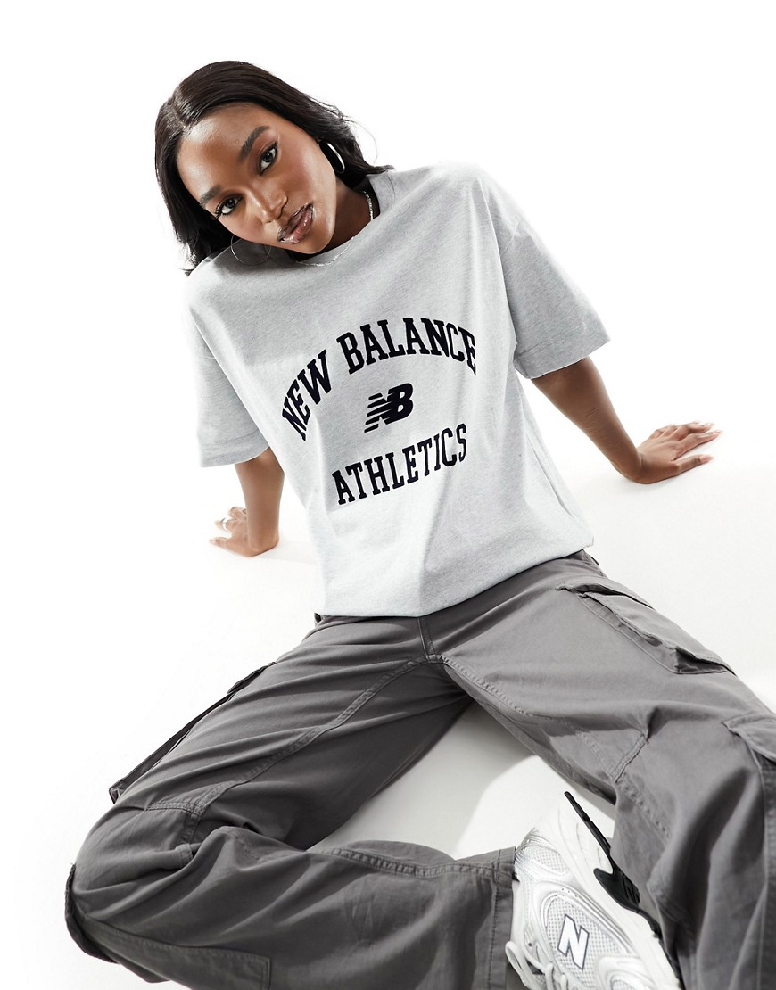 New Balance Varsity T-shirt In Gray